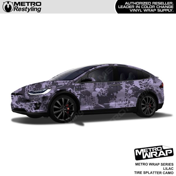 Metro Wrap Tire Splatter Lilac Camouflage Vinyl Film on Sale - Image 2