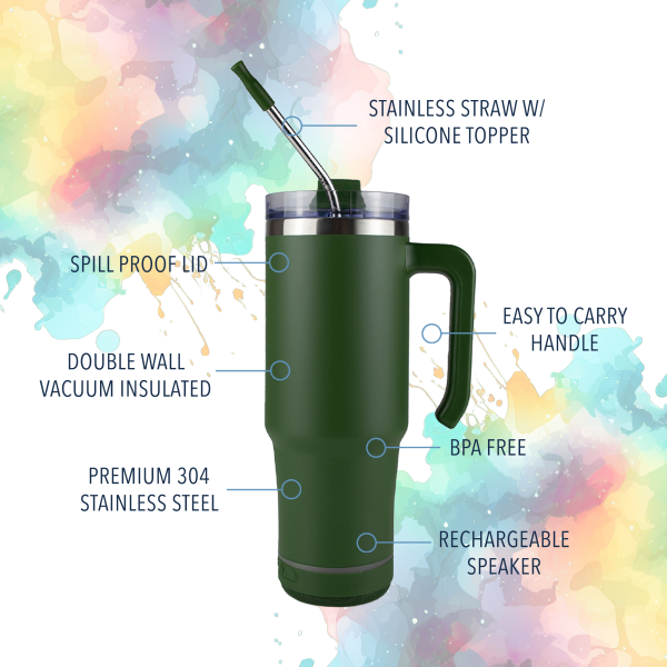 30oz GRIPPY SPEAKER TUMBLER Discount - Image 3