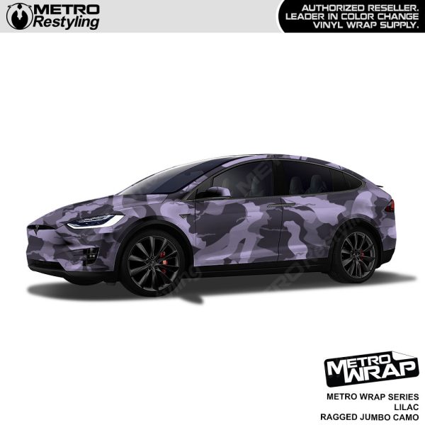 Metro Wrap Jumbo Ragged Lilac Camouflage Vinyl Film on Sale - Image 2