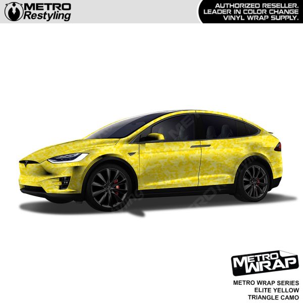 Metro Wrap Large Triangle Elite Yellow Camouflage Vinyl Film Online - Image 2