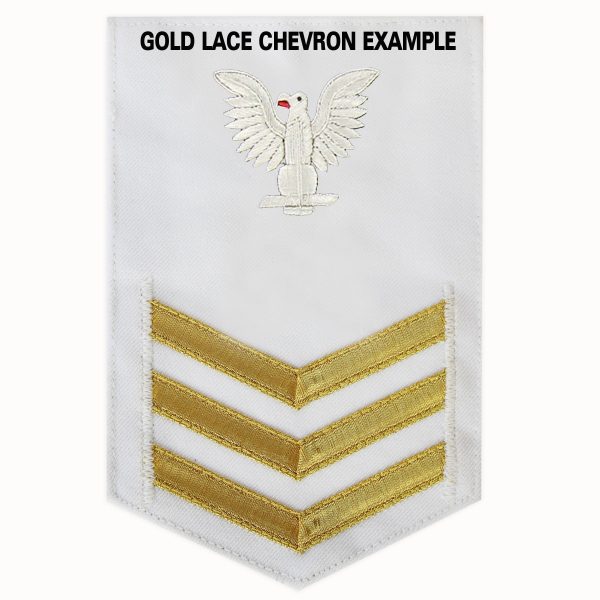 Navy E6 MALE Rating Badge: Religious Programs Specialist - white For Cheap - Image 2
